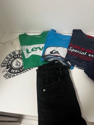 Lote 4 camisetas niño 8 años