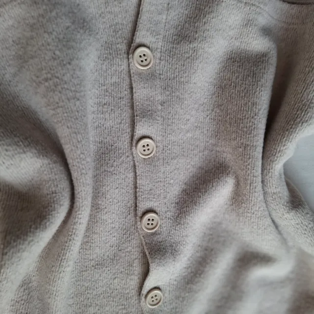 Cardigan corto Zara color sabbia vintage coquette