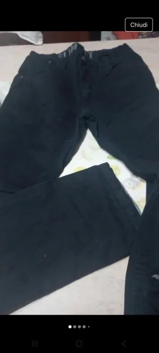 Pantaloni bambino neri