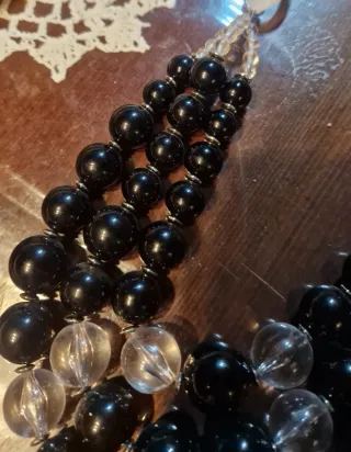 Collana YILI donna nero e bianco