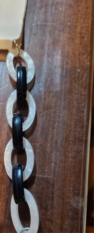 Collana YILI donna nero e bianco