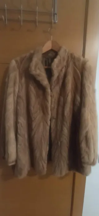 Abrigo de señora beige/marrón talla única