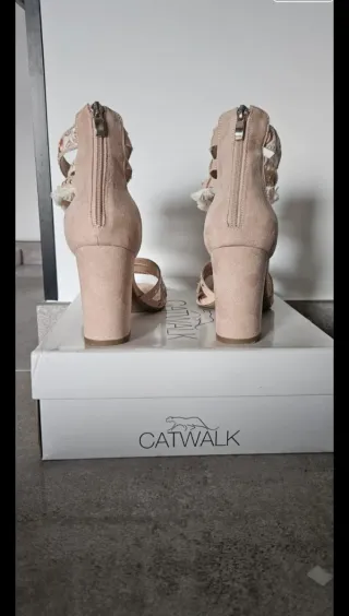 Sandalias Catwalk Talla 42 Beige Multicolor
