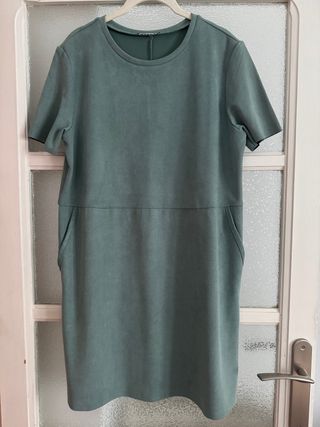 Vestido verde azulado