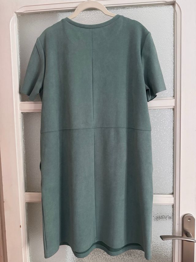 Vestido verde azulado