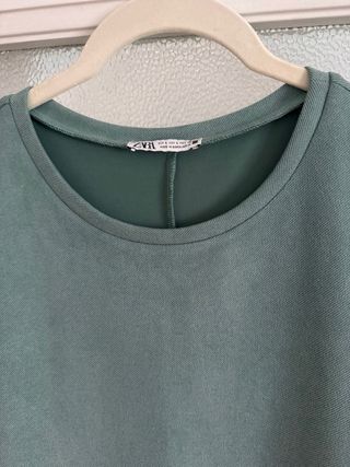 Vestido verde azulado