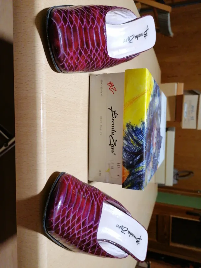 Zapatos Brenda Zaro Morado/Rojo