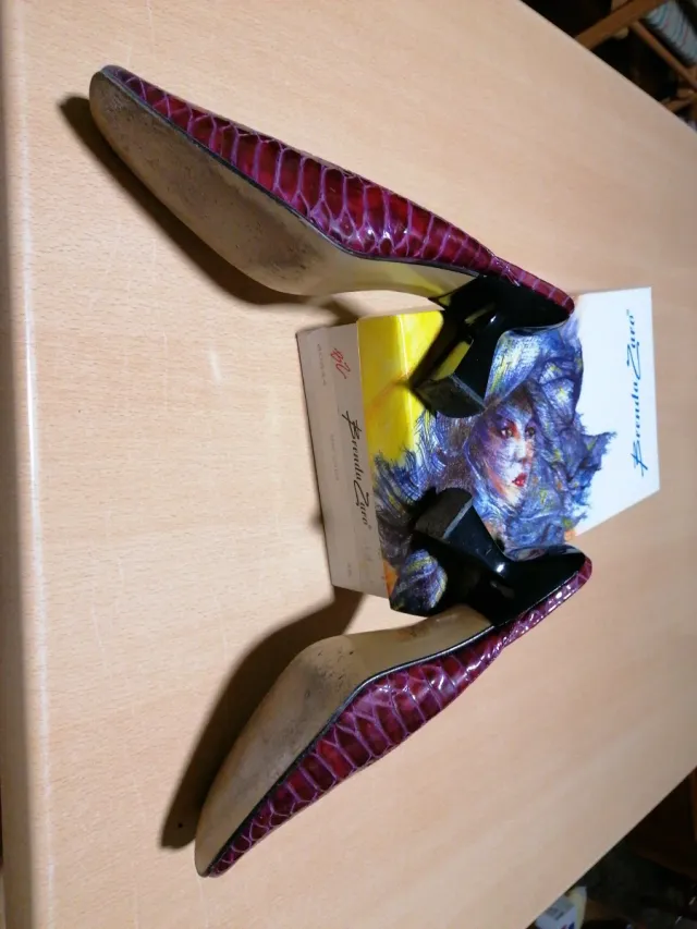 Zapatos Brenda Zaro Morado/Rojo