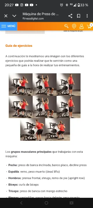 Máquina de Gimnasio Tunturi Multifuncional