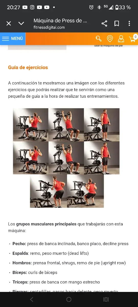 Máquina de Gimnasio Tunturi Multifuncional