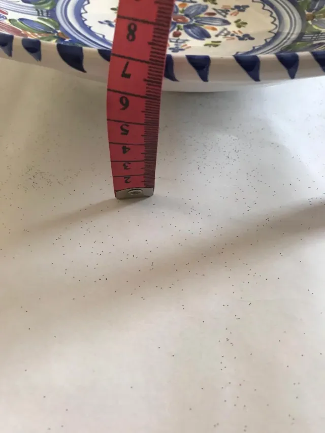 Plato decorativo cerámica pintado a mano