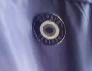 Chaqueta reversible naranja y azul