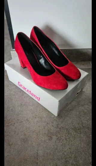 Zapatos de tacón Graceland rojos talla 41