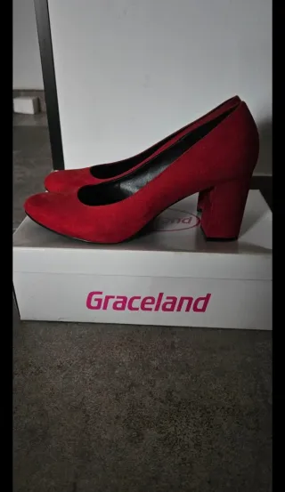 Zapatos de tacón Graceland rojos talla 41
