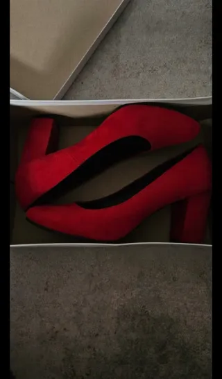 Zapatos de tacón Graceland rojos talla 41