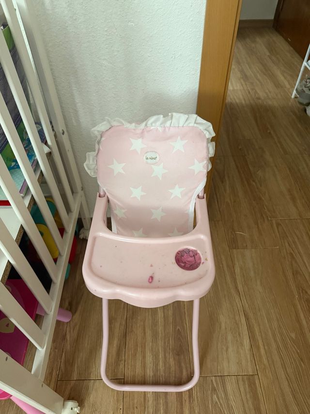 Trona de juguete La Nina rosa estrellas