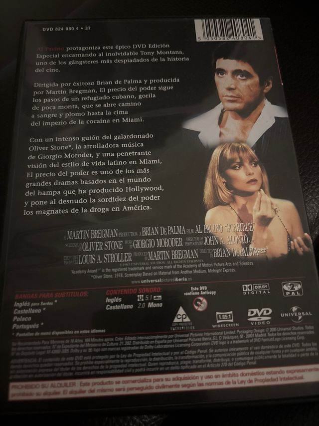 El Precio del Poder DVD Al Pacino