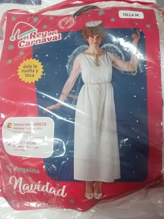 Disfraz Ángel Navidad Talla M