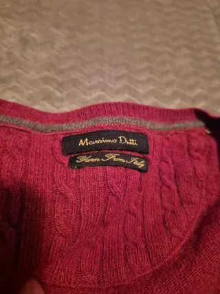 Jersey Massimo Dutti Rojo burdeos