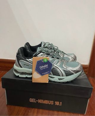 Zapatillas Asics Gel Nimbus 10.1 Plata/Verde Azul