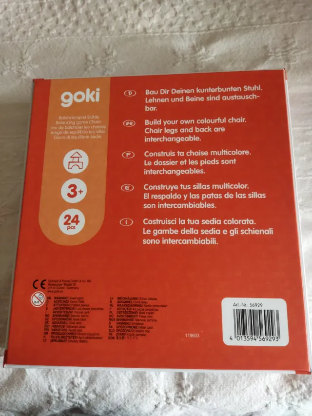 Goki Juego de Sillas Apilables Equilibrio