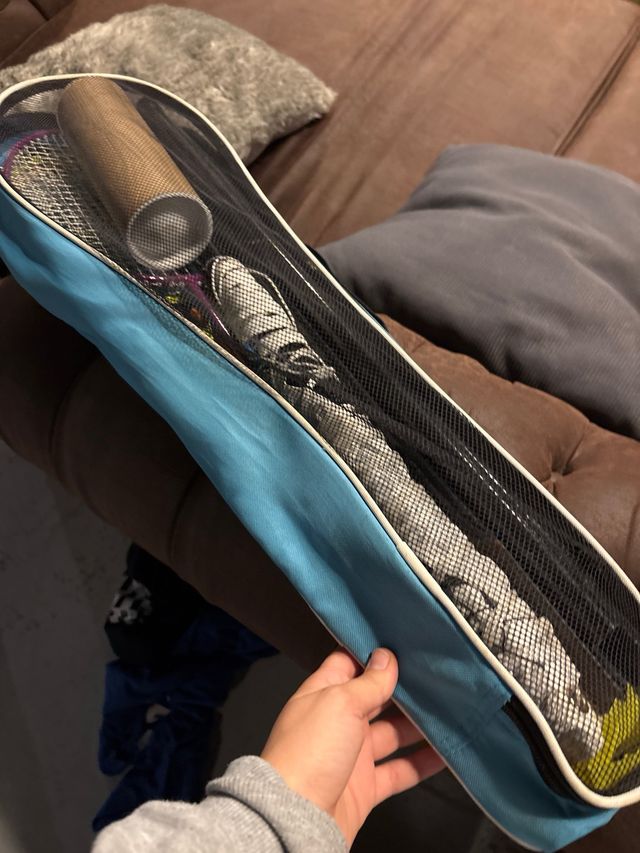 Set de bádminton: 3 raquetas y red