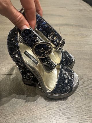 Sandalias Dolce & Gabbana lentejuelas 36.5