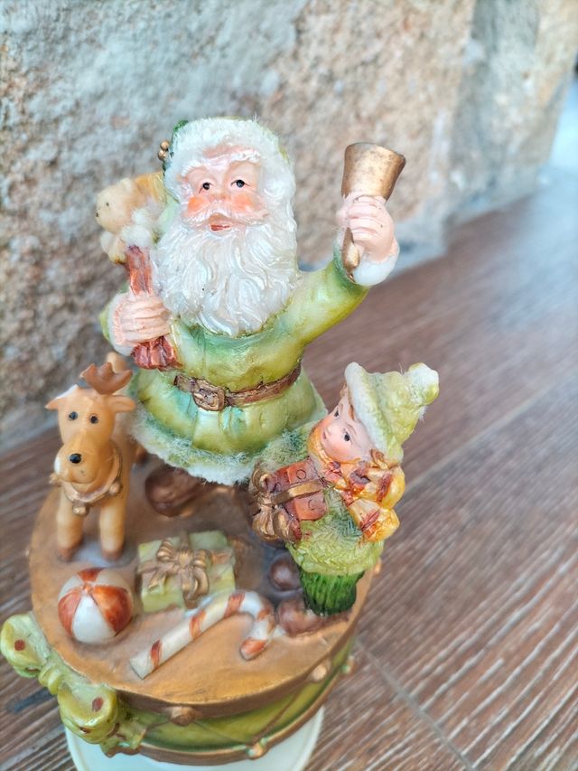 Figura Musical Santa Claus Vintage