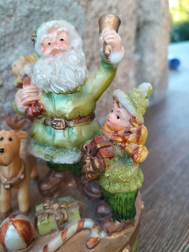 Figura Musical Santa Claus Vintage