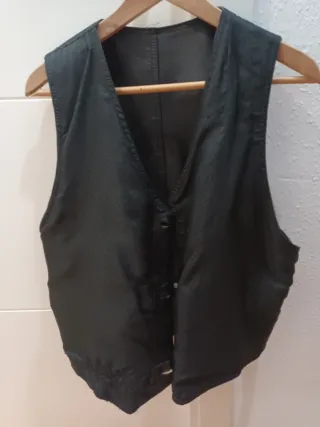 Chaleco de cuero genuino (no imitación a cuero) ne