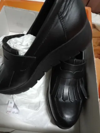 Mocasines negros mujer nuevos solo un uso