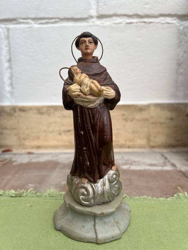 Collezione di 7 antiche figure religiose in terracotta