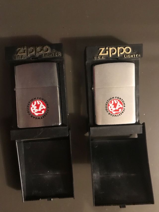 Lote 2 Zippos Fortuna Años 90