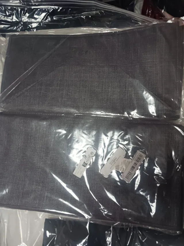 Cajas de almacenamiento de tela gris