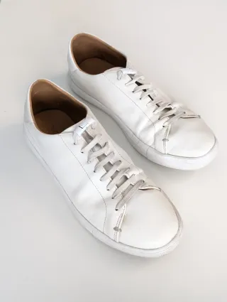 Zapatillas Mango Piel Blancas Talla 41