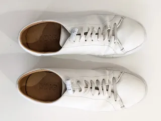 Zapatillas Mango Piel Blancas Talla 41