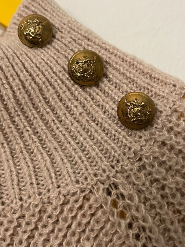 Vestido de punto beige talla M pero abarca hasta L