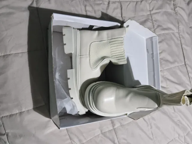 Botas blancas de plataforma