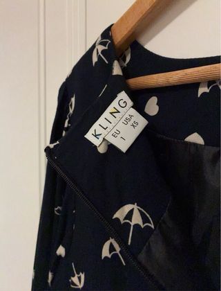 Vestido Kling azul con estampado