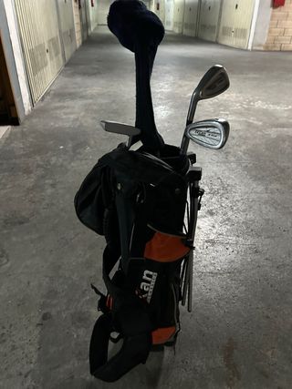Kit 4 palos golf zurdo niño con bolsa