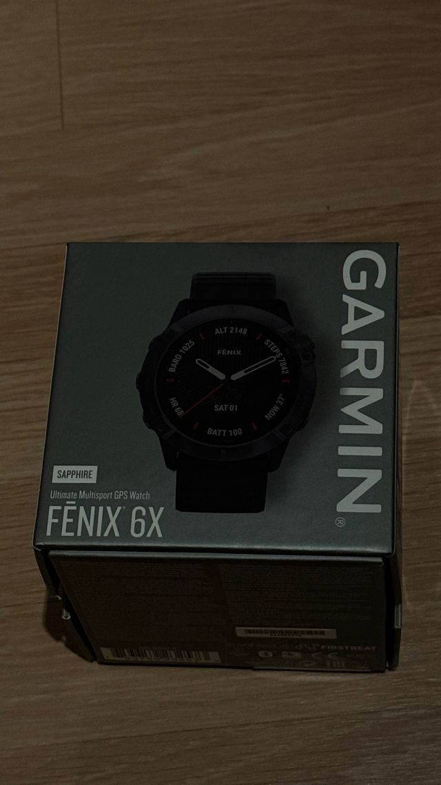 Garmin Fenix 6X Sapphire Negro/Gris