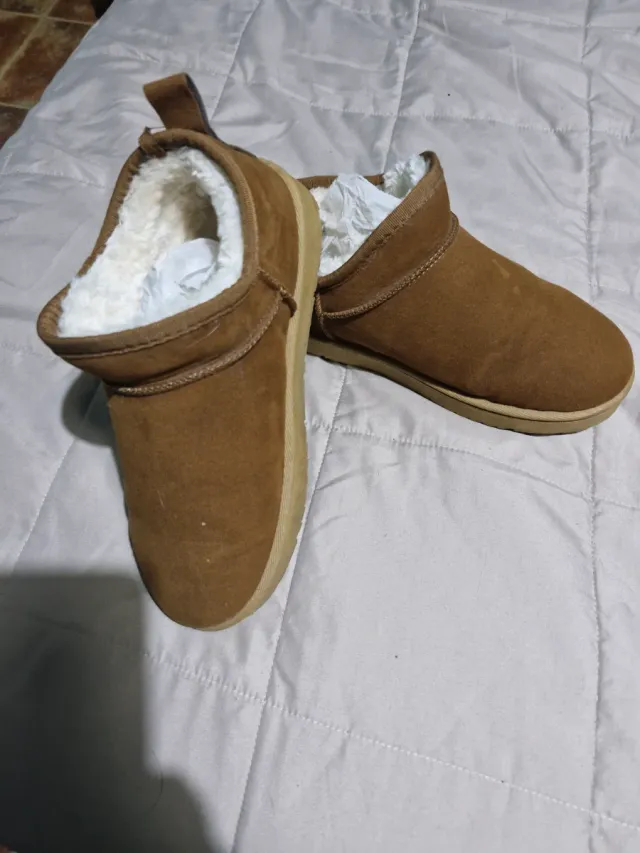 Botines marrones forrados
