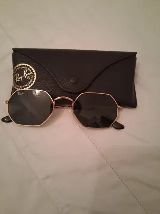 Gafas Ray-Ban Octagonales Mujer Oro Negro