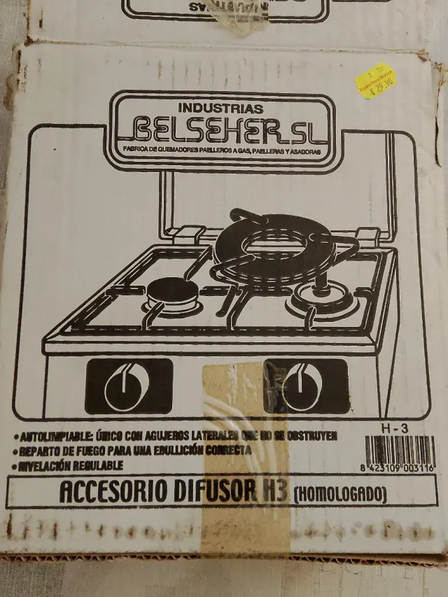 Difusor Paellero Belseher H30 Homologado