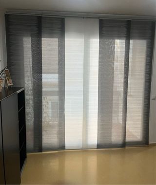 Pannello giapponese separatore ambienti grigio e bianco