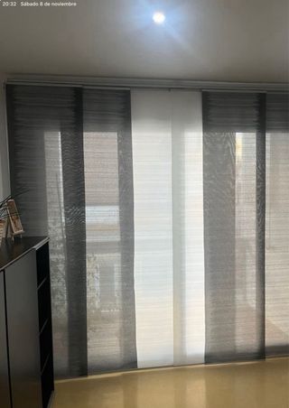 Pannello giapponese separatore ambienti grigio e bianco