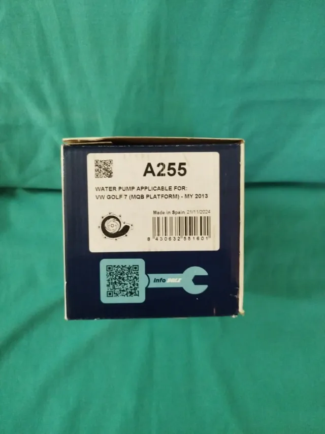 Bomba de agua VW Golf 7 A255 AUDI MAN SEAT SKODA