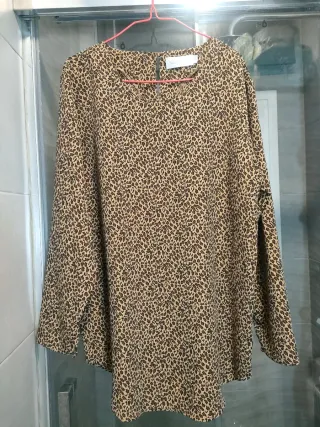 Blusa M/L Estampado Animal Print