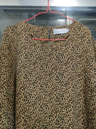 Blusa M/L Estampado Animal Print