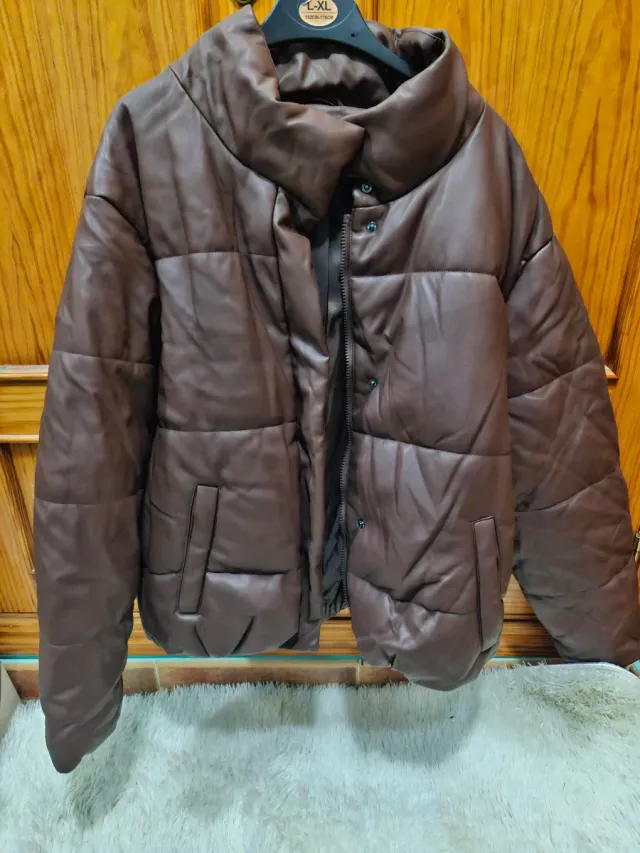 Chaqueta acolchada marrón XL